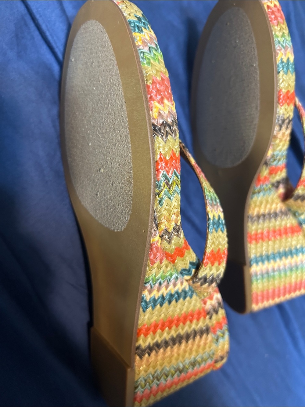 Steve Madden Multicolor Braided Flip Flop Sandals - Picture 3 of 4